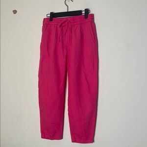 J. Crew Pink Cropped Ankle Pants Relaxed Fit